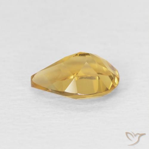 Citrino Oro natural de 0.66 ct, En forma de pera, VVS