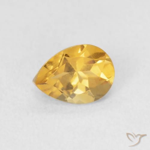 0.72ct Natural Oro Citrino, En forma de pera, VVS