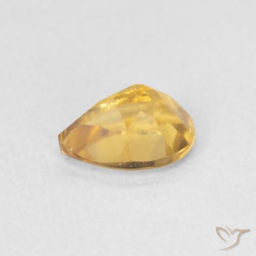Citrino Oro natural de 0.72 ct, En forma de pera, VVS