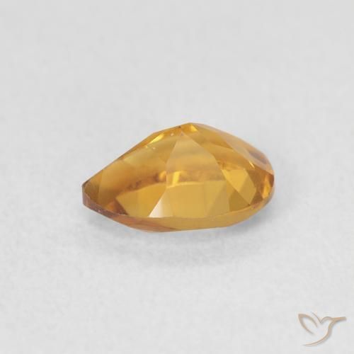 Citrino Medium Light-Golden natural de 0.72 ct, En forma de pera, VVS