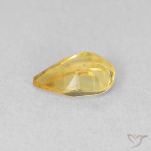 Citrino Naranja dorado natural de 0.64 ct, En forma de pera, VVS