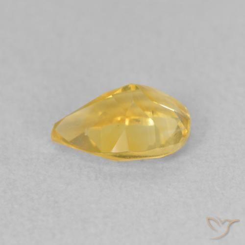 Citrino Naranja dorado natural de 0.69 ct, En forma de pera, VS