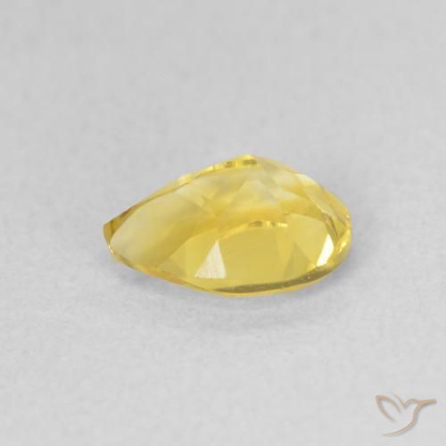 Citrino Dorado amarillento natural de 0.62 ct, En forma de pera, VVS-VS