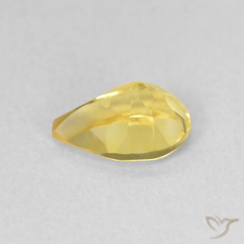 Citrino Amarillo toscana natural de 0.65 ct, En forma de pera, VVS-VS