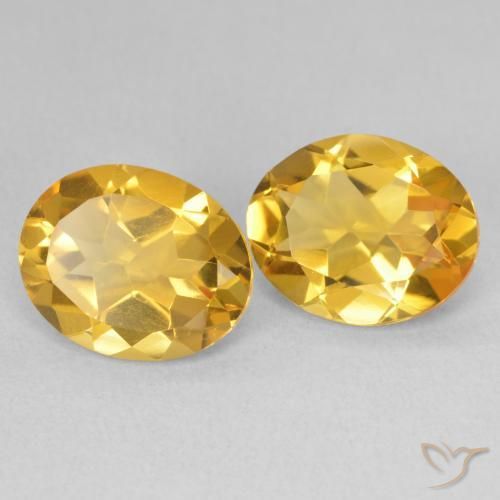 Gemas de Citrino Dorado natural de 6.38 ct, Ovalada, VVS-VS