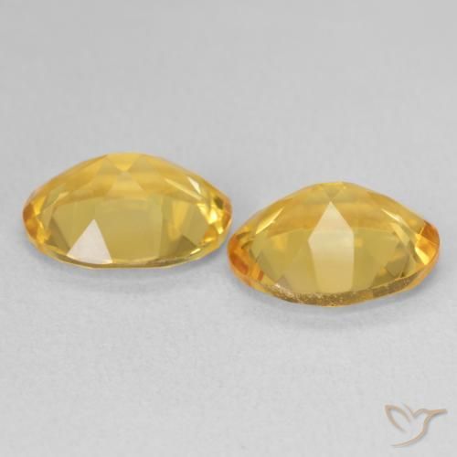 Gemas de Citrino Dorado natural de 5.60 ct, Ovalada, VVS-VS