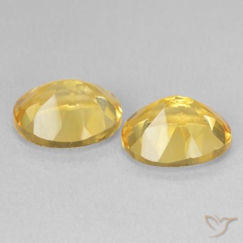 Gemas de Citrino Dorado natural de 6.60 ct, Ovalada, VVS-VS