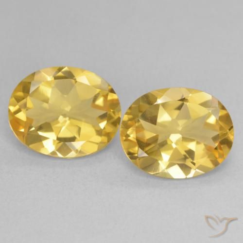 6.41ctw Natural Naranja dorado Citrino, Ovalada, VVS-VS