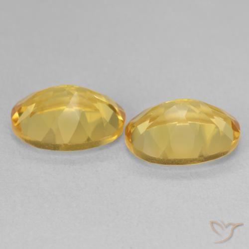 Gemas de Citrino Naranja dorado natural de 6.41 ct, Ovalada, VVS-VS