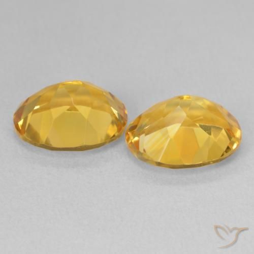 Gemas de Citrino Dorado natural de 6.58 ct, Ovalada, VVS-VS