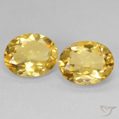 6.17ctw Natural Dorado Citrino, Ovalada, VVS-VS