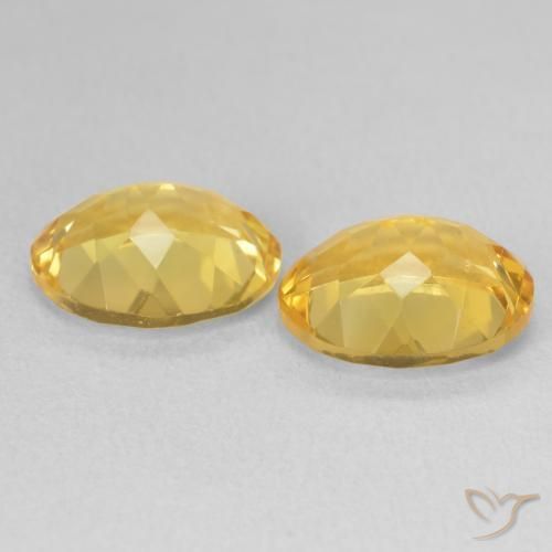 Gemas de Citrino Dorado natural de 6.17 ct, Ovalada, VVS-VS