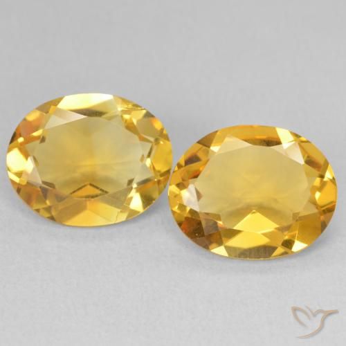 5.81ctw Natural Dorado Citrino, Ovalada, VVS-VS