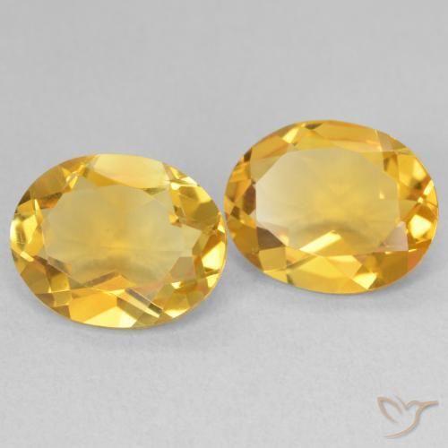 Gemas de Citrino Dorado natural de 5.81 ct, Ovalada, VVS-VS