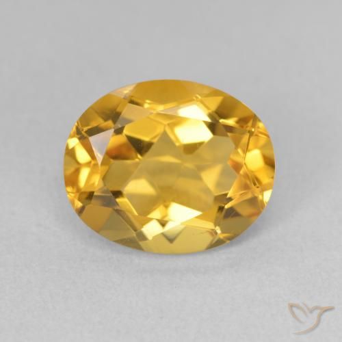3.55ct Natural Dorado Citrino, Ovalada, VS