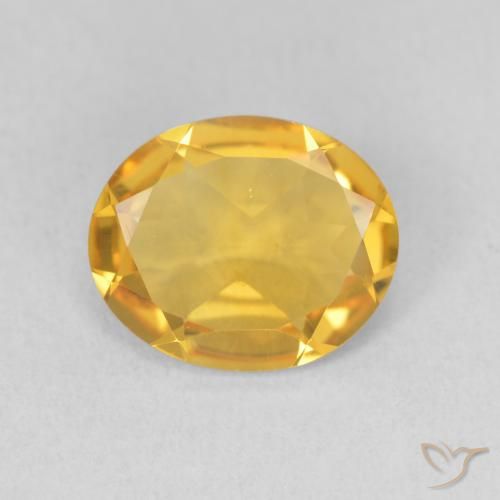 2.57ct Natural Dorado medio Citrino, Ovalada, VS