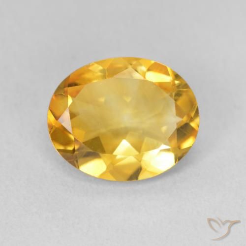 2.85ct Natural Dorado Citrino, Ovalada, VS