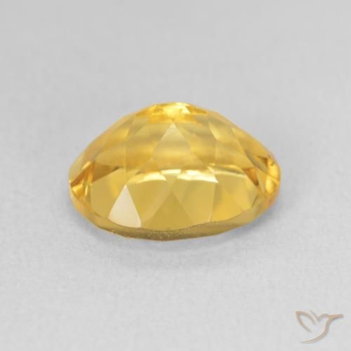 Citrino Dorado medio natural de 3.51 ct, Ovalada, VS