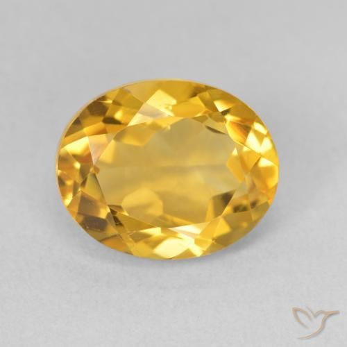3.87ct Natural Dorado claro Citrino, Ovalada, VS