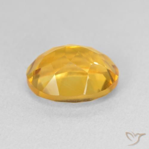 Citrino Dorado claro natural de 3.87 ct, Ovalada, VS