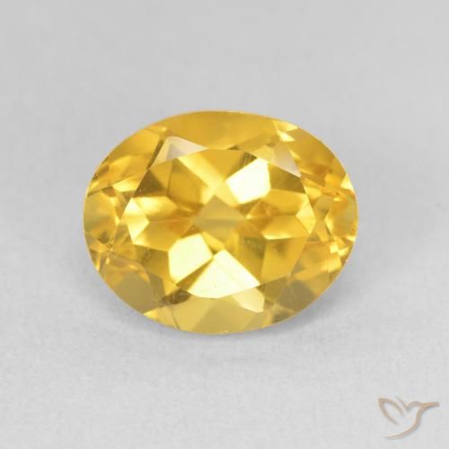 3.42ct Natural Dorado claro Citrino, Ovalada, VS