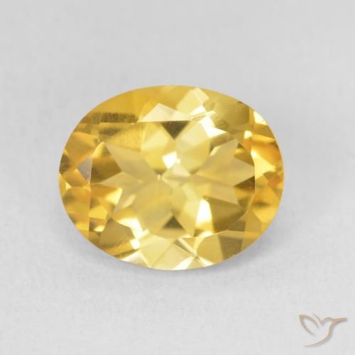 3.52ct Natural Dorado Citrino, Ovalada, VS