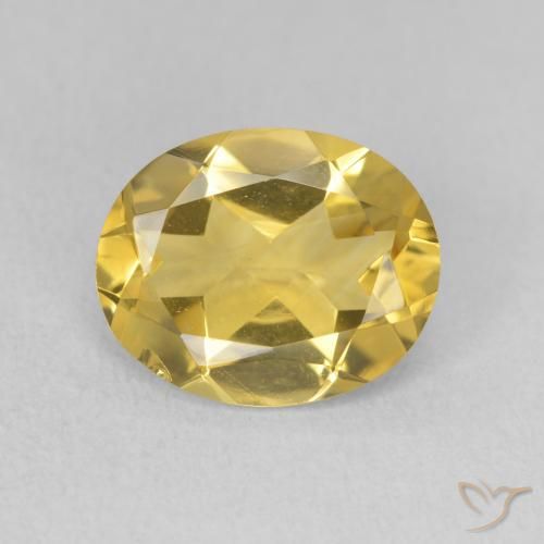 2.82ct Natural Naranja dorado Citrino, Ovalada, VVS-VS