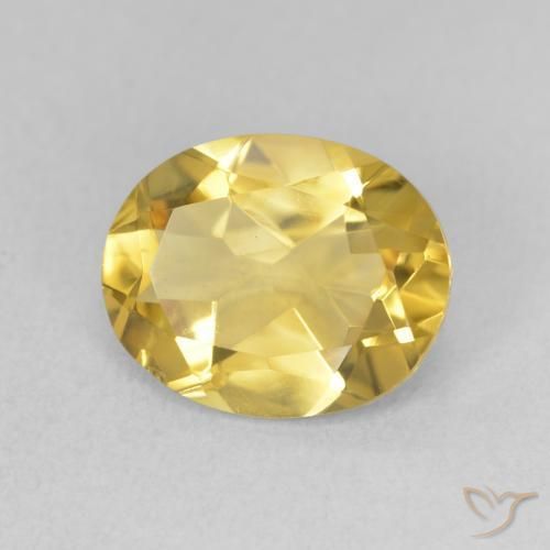 Citrino Naranja dorado natural de 2.82 ct, Ovalada, VVS-VS