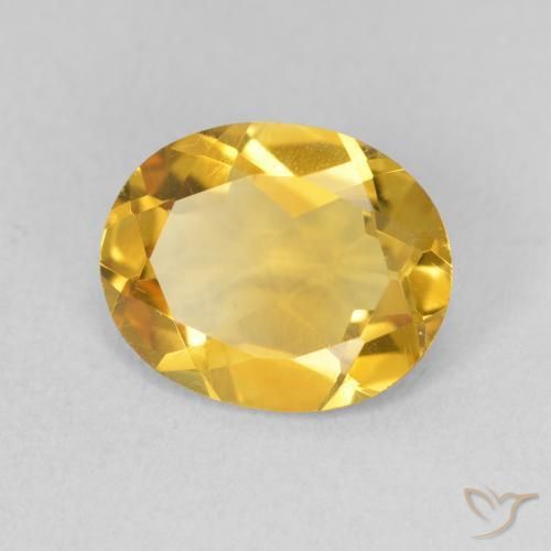 Citrino Dorado natural de 2.69 ct, Ovalada, VVS-VS
