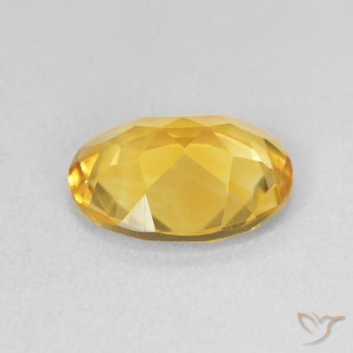 Citrino Dorado natural de 2.69 ct, Ovalada, VVS-VS