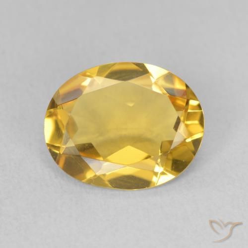 2.53ct Natural Naranja dorado Citrino, Ovalada, VVS-VS