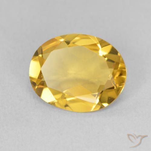 Citrino Naranja dorado natural de 2.53 ct, Ovalada, VVS-VS