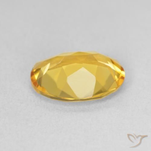 Citrino Naranja dorado natural de 2.53 ct, Ovalada, VVS-VS