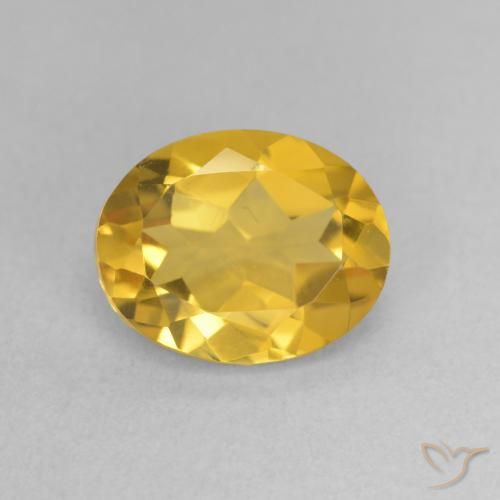 2.44ct Natural Dorado medio Citrino, Ovalada, VVS-VS