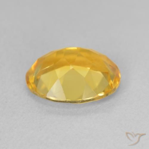 Citrino Naranja dorado natural de 3.15 ct, Ovalada, VVS-VS