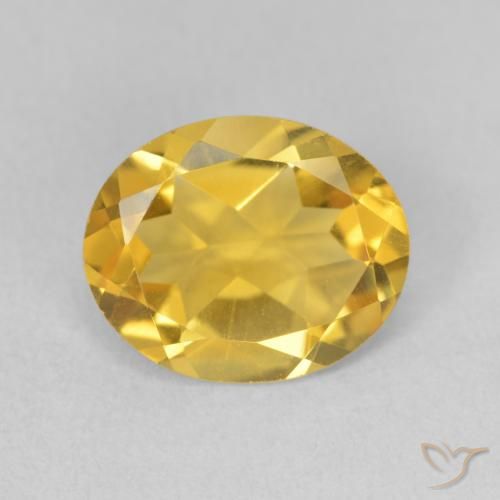 2.95ct Natural Dorado medio Citrino, Ovalada, VVS-VS