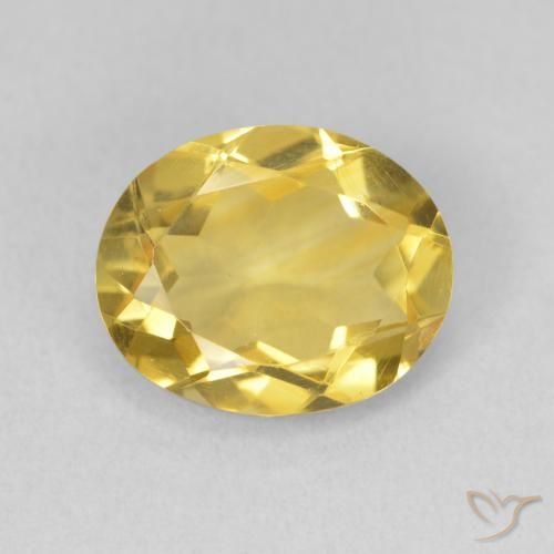 2.85ct Natural Naranja dorado Citrino, Ovalada, VVS-VS