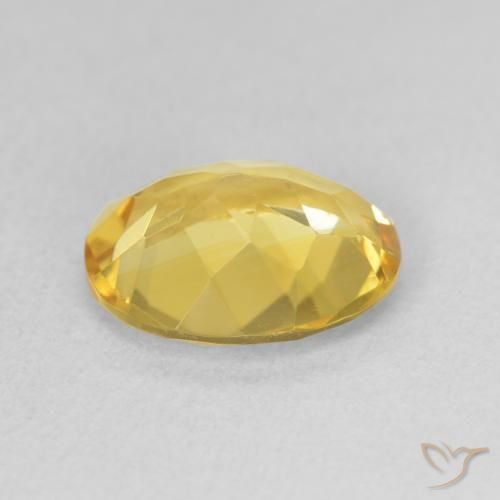 Citrino Naranja dorado natural de 2.85 ct, Ovalada, VVS-VS