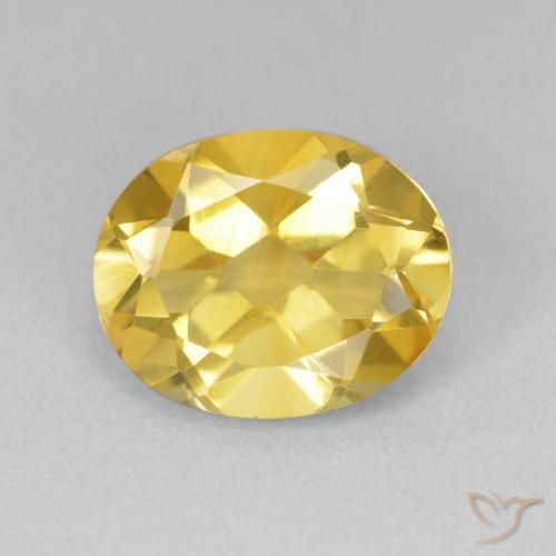 3.21ct Natural Dorado medio Citrino, Ovalada, VVS-VS