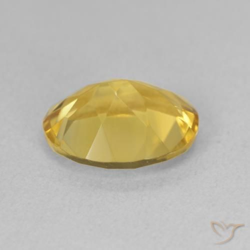 Citrino Naranja dorado natural de 2.95 ct, Ovalada, Translúcido