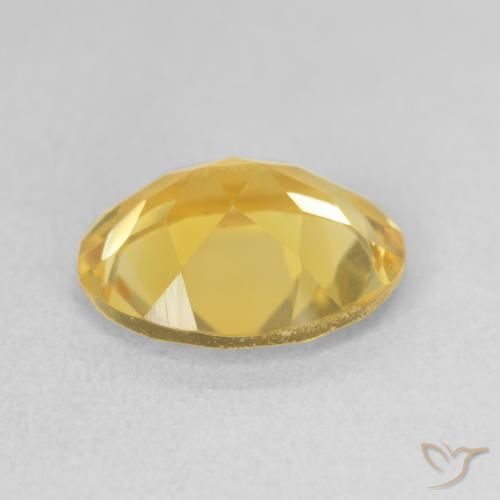Citrino Dorado medio natural de 2.85 ct, Ovalada, VS