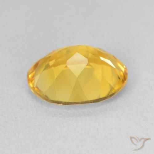 Citrino Naranja dorado natural de 3.10 ct, Ovalada, VS