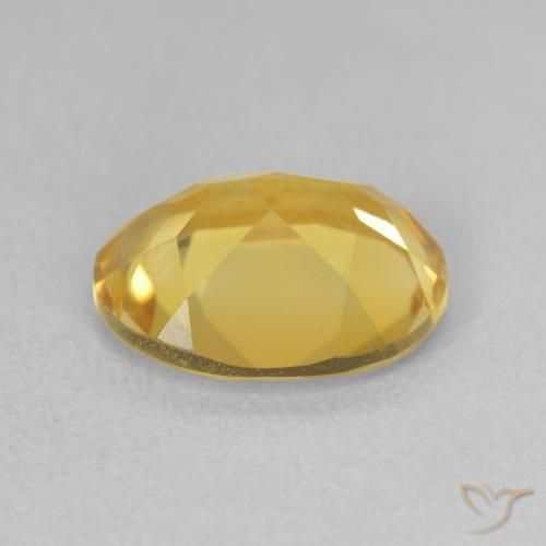 Citrino Naranja dorado intenso natural de 2.94 ct, Ovalada, VS