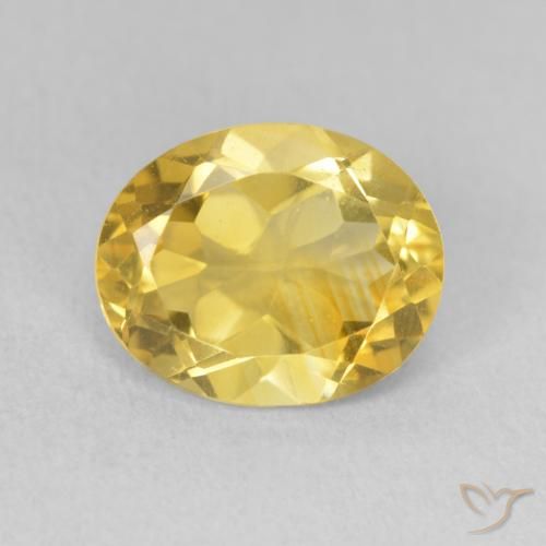 2.89ct Natural Naranja dorado Citrino, Ovalada, VS