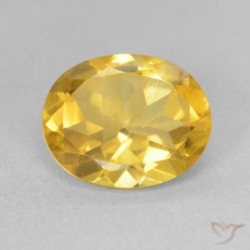 3.18ct Natural Dorado medio Citrino, Ovalada, VS