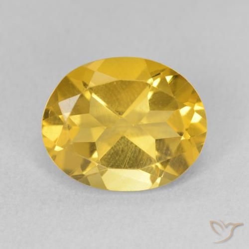 3.07ct Natural Dorado medio Citrino, Ovalada, VS