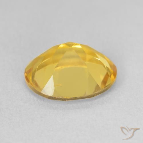 Citrino Dorado medio natural de 3.07 ct, Ovalada, VS