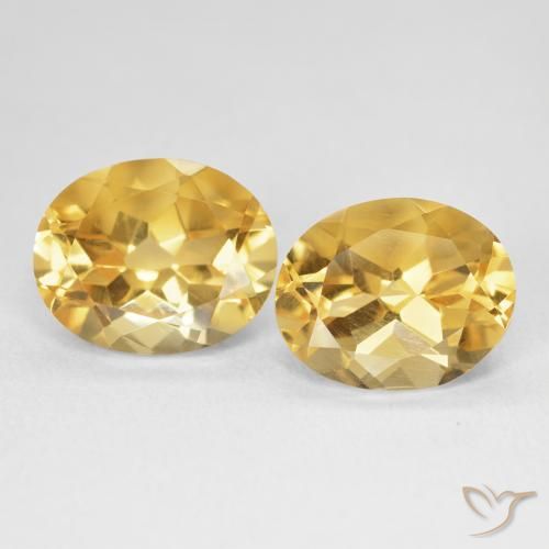 7.30ctw Natural Dorado intenso Citrino, Ovalada, VVS-VS