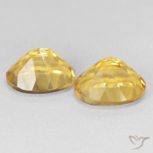 Gemas de Citrino Dorado natural de 7.20 ct, Ovalada, VVS-VS