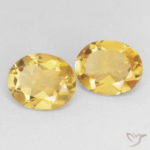 Gemas de Citrino Dorado natural de 6.43 ct, Ovalada, VVS-VS